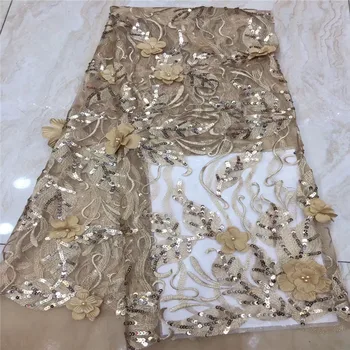 Latest Nigerian Tulle Lace 3D Flower sequins French Net Beaded Lace Fabric For Nigerian Wedding Embroidery African Lace Fabric
Latest Nigerian Tulle Lace 3D Flower sequins French Net Beaded Lace Fabric For Nigerian Wedding Embroidery African Lace Fabric