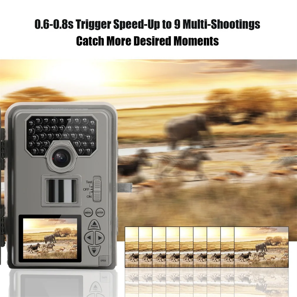 BG-880V 1080P 12 MP IR Game & Trail Hunting Camera with 2.0" Color Viewer for Hunting Scouting Game
BG-880V 1080P 12 MP IR Game & Trail Hunting Camera with 2.0" Color Viewer for Hunting Scouting Game