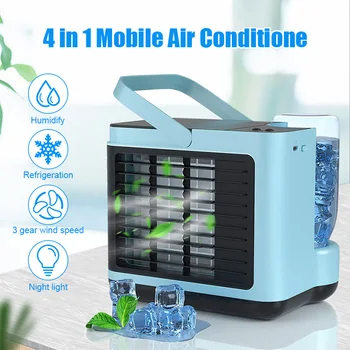 4 in 1 Mobile Air Conditioner Mini Personal Air cooler Purifier Humidifier with Light for Home Office Living Room Bedroom
4 in 1 Mobile Air Conditioner Mini Personal Air cooler Purifier Humidifier with Light for Home Office Living Room Bedroom