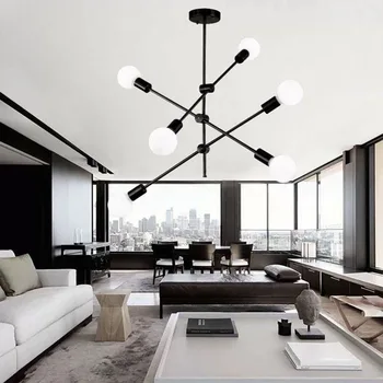 Nordic pendant lights 8 heads black dining living room kitchen Fixtures luminaire lampara modern E27 modern restaurant lamp 
Nordic pendant lights 8 heads black dining living room kitchen Fixtures luminaire lampara modern E27 modern restaurant lamp