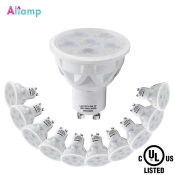 GU10 LED Light Bulb Dimmable Daylight 5000K 50W Recessed 6W Lightbulb Energy Saving Spot Lamp for Home Indoor Lighting 10PACK
GU10 LED Light Bulb Dimmable Daylight 5000K 50W Recessed 6W Lightbulb Energy Saving Spot Lamp for Home Indoor Lighting 10PACK