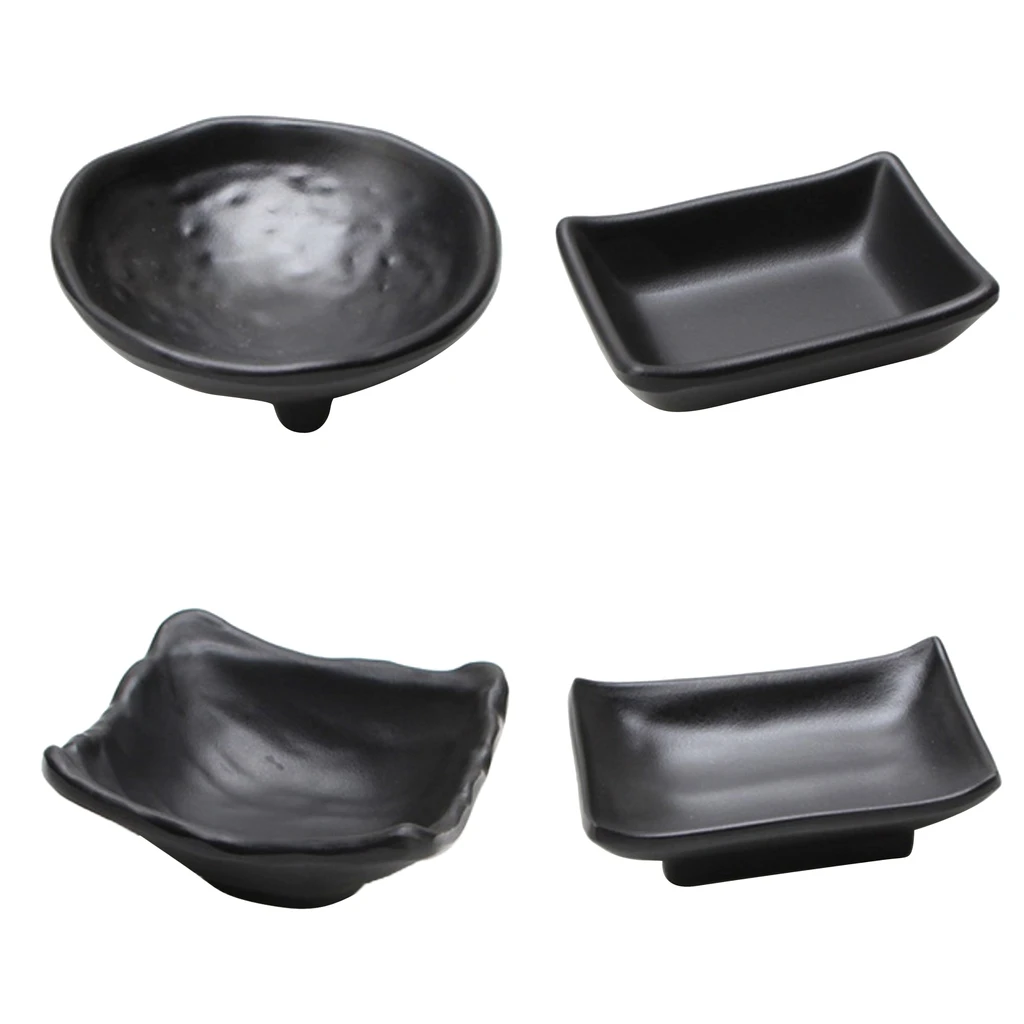 4-set Snack Dipper Saucer Tray Condiment Tomato Chips Corns Nuts Bite Bowl B