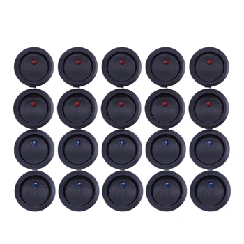 20 Pcs 12V 20A Amps On/Off/ 3 Position Terminal Round Rocker LED Toggle Switch Blue & Red
20 Pcs 12V 20A Amps On/Off/ 3 Position Terminal Round Rocker LED Toggle Switch Blue & Red
