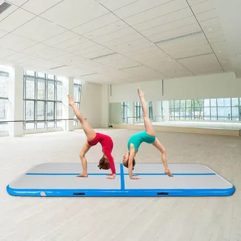 10' x 3.3' Inflatable Gymnastic Mat Air Track Tumbling Mat with Pump Air Floor for Home Use Yoga Tumbling Mat Gymnastics Gym Mat
10' x 3.3' Inflatable Gymnastic Mat Air Track Tumbling Mat with Pump Air Floor for Home Use Yoga Tumbling Mat Gymnastics Gym Mat
