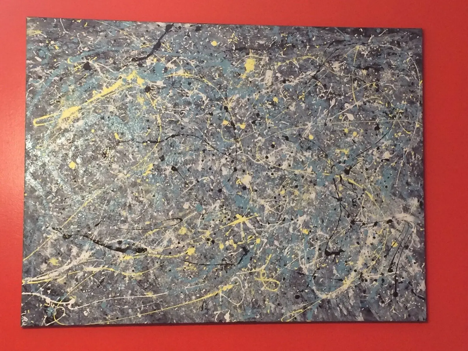 Abstract Painting On Canvas Mixed Media Jackson Pollock wall frame famous realistic paintings Friends Gift decor Marriage room | Дом и сад