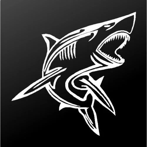 Tribal Shark Vinyl Decal window Truck Window Surfboard Boat Sticker Decals decal | Игрушки и хобби