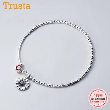 Trustdavis Genuine 925 Sterling Silver Minimalist Daisy Flower Beads Red CZ Anklets For Women Girls Wedding S925 Jewelry DA1216
Trustdavis Genuine 925 Sterling Silver Minimalist Daisy Flower Beads Red CZ Anklets For Women Girls Wedding S925 Jewelry DA1216