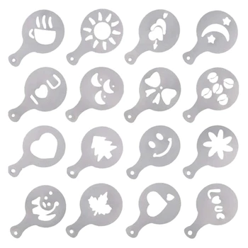 32Pcs/Set Coffee Stencils Drawing Die Tools Fancy Coffee Printing Model Plastic Spray Template Mold for Coffeeware
32Pcs/Set Coffee Stencils Drawing Die Tools Fancy Coffee Printing Model Plastic Spray Template Mold for Coffeeware
