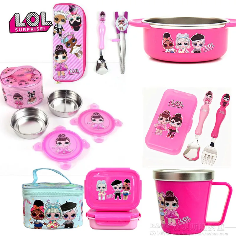 lol doll surprise Children's tableware complementary food bowl baby stainless steel training spoon fork plate cartoon Lunch Box
lol doll surprise Children's tableware complementary food bowl baby stainless steel training spoon fork plate cartoon Lunch Box