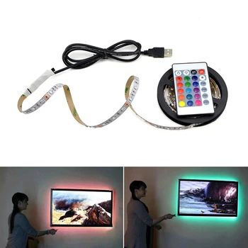RGB USB Taple LED TV Backlight 1m 2m 3m LED Lamp Diode USB LED Strip Light for Desk Screen TV Backlight Holiday Home Decor Lamp
RGB USB Taple LED TV Backlight 1m 2m 3m LED Lamp Diode USB LED Strip Light for Desk Screen TV Backlight Holiday Home Decor Lamp
