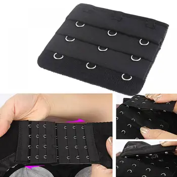 4PCS Ladies Black Bra Extender Bra Extension Strap 3 Hooks Women's Underwear Expander Underwear Belt Bra Accessories For Women
4PCS Ladies Black Bra Extender Bra Extension Strap 3 Hooks Women's Underwear Expander Underwear Belt Bra Accessories For Women