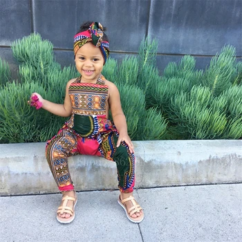 Children African Clothes 2020 Fashion Jumpsuit Headwear Baby Girl Dashiki Print Maxi African Dresses for Women Kids Rompers Robe
Children African Clothes 2020 Fashion Jumpsuit Headwear Baby Girl Dashiki Print Maxi African Dresses for Women Kids Rompers Robe