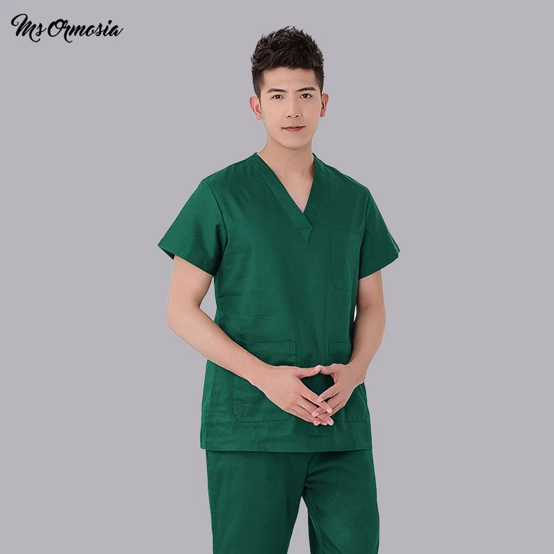 The new unisex solid color frosted fashion short-sleeved breathable overalls dental health fancy design overalls slim uniforms.
The new unisex solid color frosted fashion short-sleeved breathable overalls dental health fancy design overalls slim uniforms.
