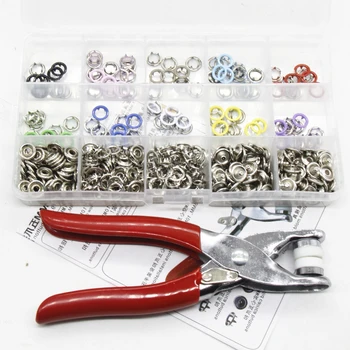 Buttons 110pcs 9.5mm Colorful Round Metal Ring Button with Fastener Installation Tool for Children and Adult Clothes
Buttons 110pcs 9.5mm Colorful Round Metal Ring Button with Fastener Installation Tool for Children and Adult Clothes