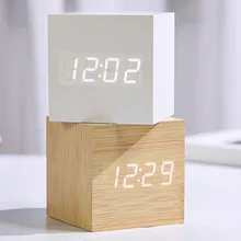Digital Wooden LED Alarm Clock Wood Retro Glow Clock Decor Voice Control Thermometer Snooze Function Desk Tools Bedroom Decor
Digital Wooden LED Alarm Clock Wood Retro Glow Clock Decor Voice Control Thermometer Snooze Function Desk Tools Bedroom Decor