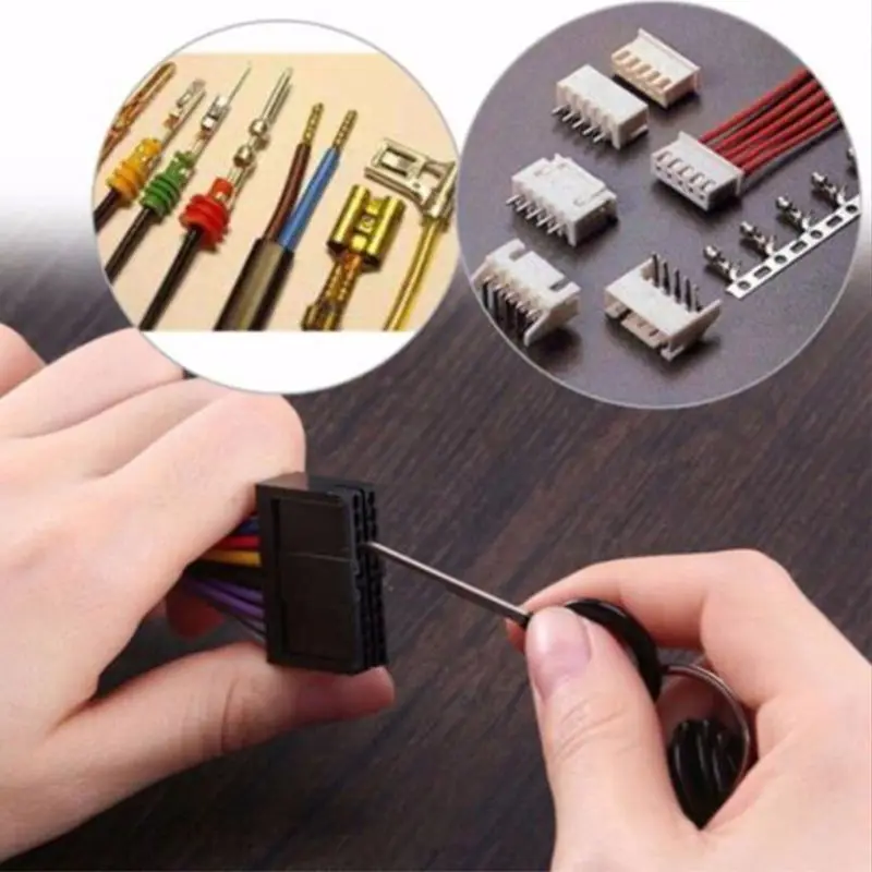 8Pcs Car Terminal Removal Tool Kit Wire connector Pin Release Extractor Puller Needle Remove Tool 203D
8Pcs Car Terminal Removal Tool Kit Wire connector Pin Release Extractor Puller Needle Remove Tool 203D