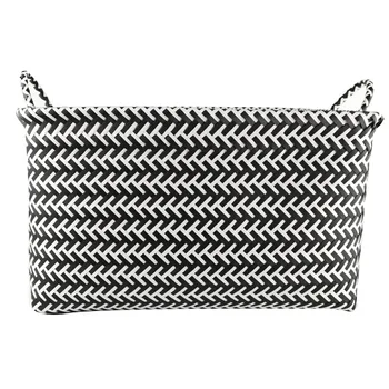 Portable PP Woven Storage Basket Thick Rectangular Household Debris Storage Basket(Black)
Portable PP Woven Storage Basket Thick Rectangular Household Debris Storage Basket(Black)