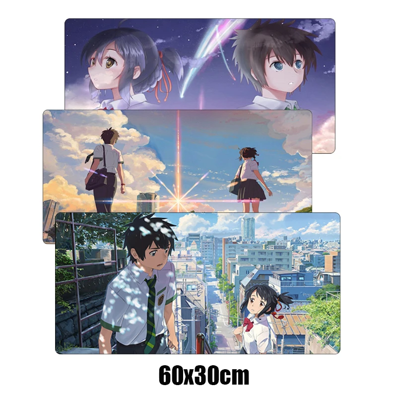 Large 60x30cm Japan Anime Your Name Mousepad Gamer Rubber Durable Locking Edge Gaming Mouse pad Laptop Notebook Desk Mat
Large 60x30cm Japan Anime Your Name Mousepad Gamer Rubber Durable Locking Edge Gaming Mouse pad Laptop Notebook Desk Mat