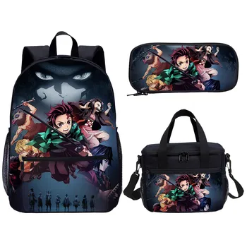 Kimetsu No Yaiba School Bakcpack 3 Pcs Set For Student Cartoon Anime Chidren Book Backpack Bag Wholesale
Kimetsu No Yaiba School Bakcpack 3 Pcs Set For Student Cartoon Anime Chidren Book Backpack Bag Wholesale