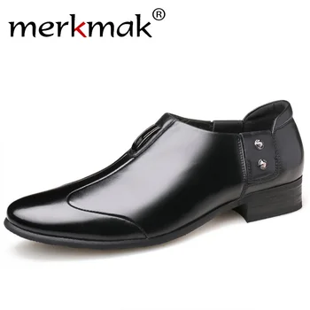 Merkmak Autumn Men's Leather Shoes Plus Size 38-44 Men Business Flat Shoes Hot Breathable Man Formal Office Shoes Drop Ship
Merkmak Autumn Men's Leather Shoes Plus Size 38-44 Men Business Flat Shoes Hot Breathable Man Formal Office Shoes Drop Ship