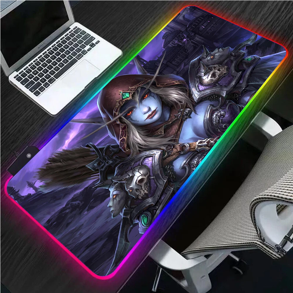 Gaming WOW Mousepad RGB Sylvanas Windrunner Mouse Pad LED Gaming Mouse Pad Non-Slip Office Notepad Pad Large Desk Protection Pad
Gaming WOW Mousepad RGB Sylvanas Windrunner Mouse Pad LED Gaming Mouse Pad Non-Slip Office Notepad Pad Large Desk Protection Pad