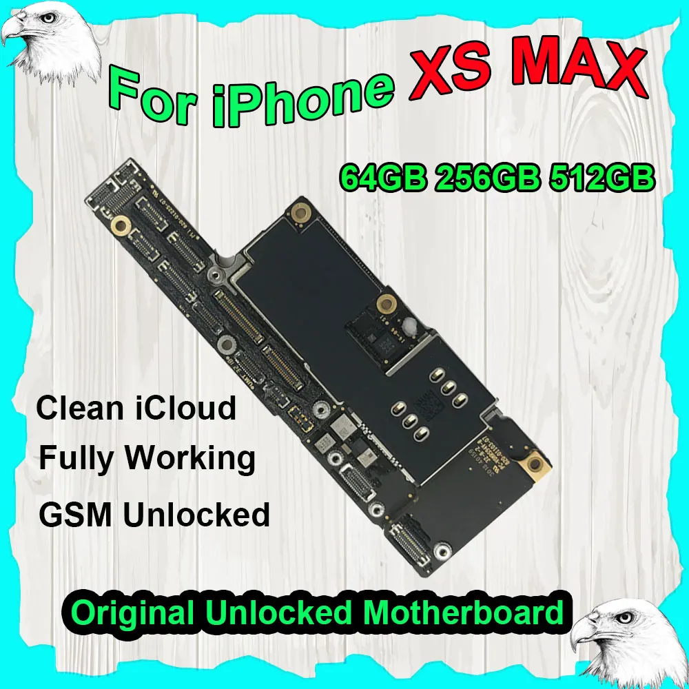 Original Motherboard Unlocked for iPhone XS MAX NO FACE ID Mainboard iOS System Logic Board 64GB 256GB 512GB NO Any iCloud Lock
Original Motherboard Unlocked for iPhone XS MAX NO FACE ID Mainboard iOS System Logic Board 64GB 256GB 512GB NO Any iCloud Lock