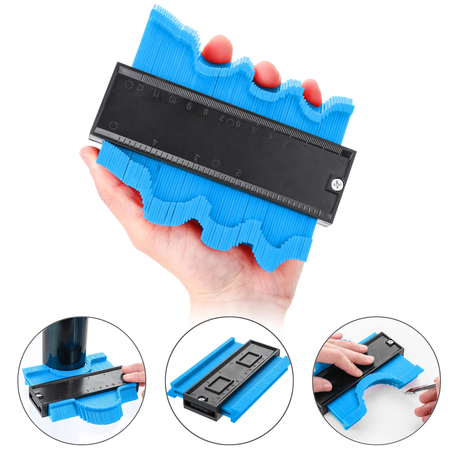 Plastic Gauge Contour Profile Copy Gauge Duplicator Standard 4 Inch Wood Marking Tool Tiling Laminate Tiles General Tool
Plastic Gauge Contour Profile Copy Gauge Duplicator Standard 4 Inch Wood Marking Tool Tiling Laminate Tiles General Tool