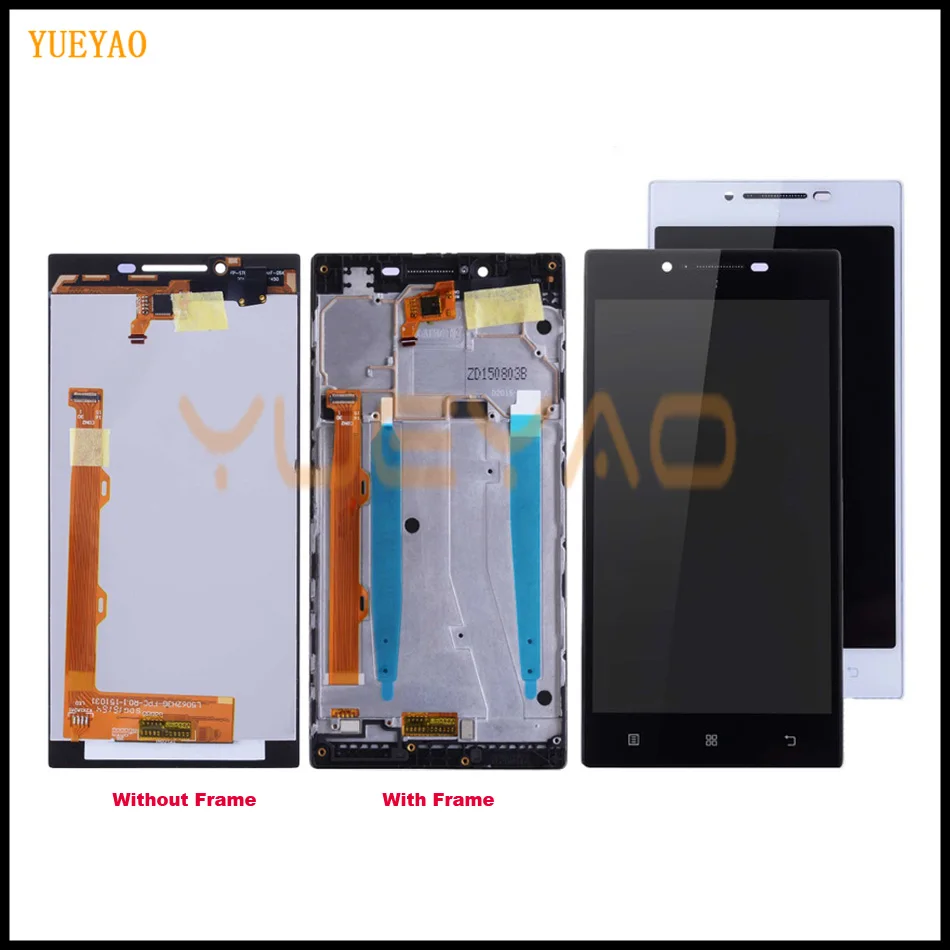 YUEYAO 5.0'' LCD Screen For LENOVO P70 LCD Display Touch Screen Digitizer Replacement Parts P70 A P70-A P70A LCD With Frame
YUEYAO 5.0'' LCD Screen For LENOVO P70 LCD Display Touch Screen Digitizer Replacement Parts P70 A P70-A P70A LCD With Frame