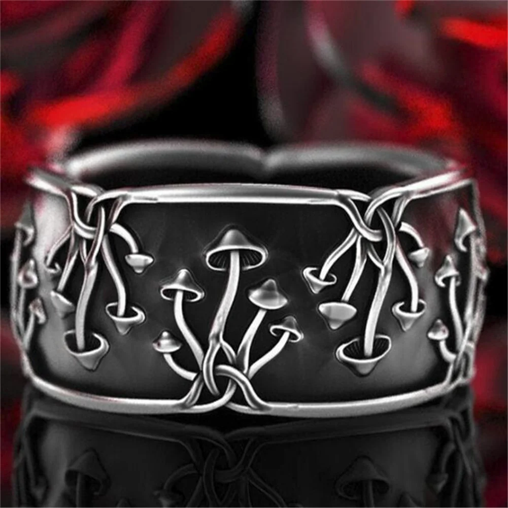 Creative Jewelry Gifts Punk Men and Women Rings Mushroom Shaped Black Index Finger Rings Wholesale
Creative Jewelry Gifts Punk Men and Women Rings Mushroom Shaped Black Index Finger Rings Wholesale