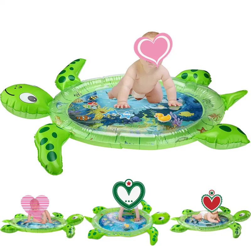 New Inflatable Baby Water Mat Infant Tummy Time Kids Turtle Playmat Toddler Fun Activity Play Center for sensory motor skills
New Inflatable Baby Water Mat Infant Tummy Time Kids Turtle Playmat Toddler Fun Activity Play Center for sensory motor skills