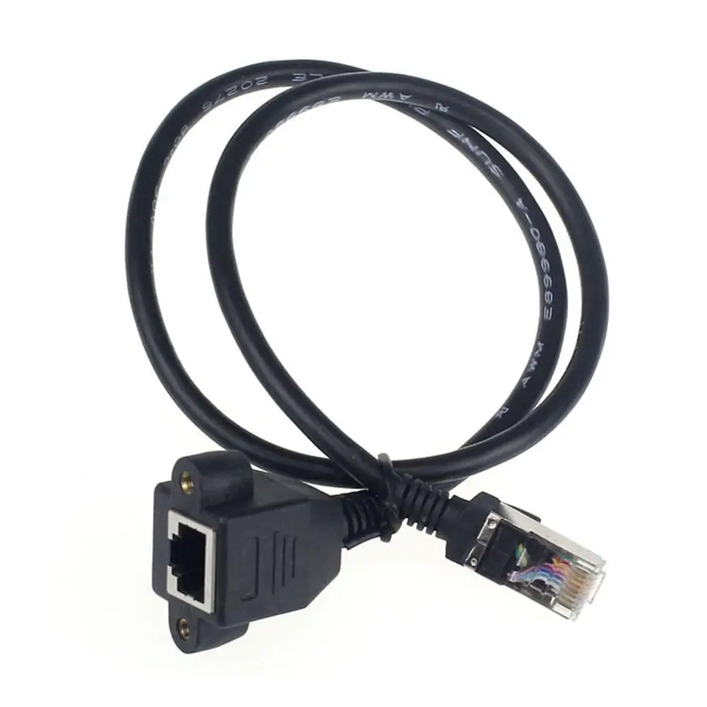 60CM RJ45 Male to Female Screw Panel Mount Ethernet LAN Network Extension Cable Computer Cables & Connectors #725
60CM RJ45 Male to Female Screw Panel Mount Ethernet LAN Network Extension Cable Computer Cables & Connectors #725