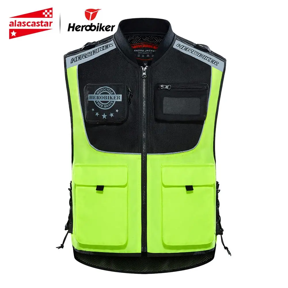 HEROBIKER Motorcycle Jacket Reflective Vest Safety Vest Body Safe Protective Traffic Facilities For Running Riding Sports Vest
HEROBIKER Motorcycle Jacket Reflective Vest Safety Vest Body Safe Protective Traffic Facilities For Running Riding Sports Vest