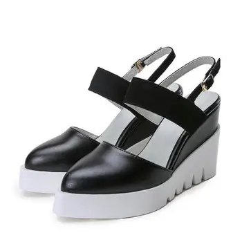 Fashion High Quality Sandals Women Summer Wedge Heel Baotou Sandals Pointed Frosted Leather Ankle Strap White Women's Shoes
Fashion High Quality Sandals Women Summer Wedge Heel Baotou Sandals Pointed Frosted Leather Ankle Strap White Women's Shoes