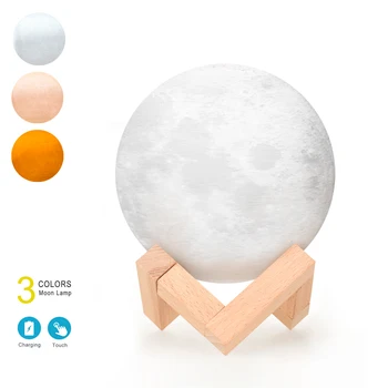 3 Colors Creative Moon Lamp 3D Printed Lunar Lamp LED Night Light with Stand fo Birthday Thanksgiving Christmas Gifts
3 Colors Creative Moon Lamp 3D Printed Lunar Lamp LED Night Light with Stand fo Birthday Thanksgiving Christmas Gifts