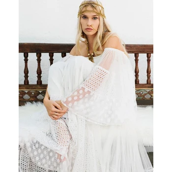 Jastie Solid White Off Shoulder Sexy Polka Dot Lace Dress Slash Neck Vestidos Vintage Boho Beach Loose Casual Women Maxi Dresses
Jastie Solid White Off Shoulder Sexy Polka Dot Lace Dress Slash Neck Vestidos Vintage Boho Beach Loose Casual Women Maxi Dresses