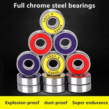8pcs High Performance Stainless Steel 608 Bearing 8x22x7mm ABEC-7/9 For Scooters Double-sided Dust-proof Skateboard Parts 
8pcs High Performance Stainless Steel 608 Bearing 8x22x7mm ABEC-7/9 For Scooters Double-sided Dust-proof Skateboard Parts