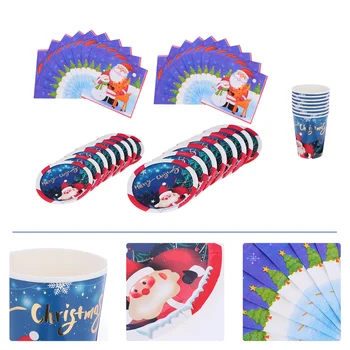 1 Set of Disposable Tableware Paper Dinnerware Tableware Paper Dinnerware Paper Tableware for Xmas Home Party Birthday
1 Set of Disposable Tableware Paper Dinnerware Tableware Paper Dinnerware Paper Tableware for Xmas Home Party Birthday