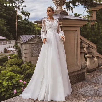 Smileven A Line Lace Wedding Dress With 3D Flowers Puff Sleeve Bridal Dresses Vestido De Noiva Wedding Gowns For Girl
Smileven A Line Lace Wedding Dress With 3D Flowers Puff Sleeve Bridal Dresses Vestido De Noiva Wedding Gowns For Girl