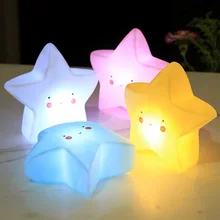 4 Colors Star LED Night Light Creative Bedroom Decoration Light Baby Feeding Lamp Bedside Night Light Children's Luminous Toy
4 Colors Star LED Night Light Creative Bedroom Decoration Light Baby Feeding Lamp Bedside Night Light Children's Luminous Toy
