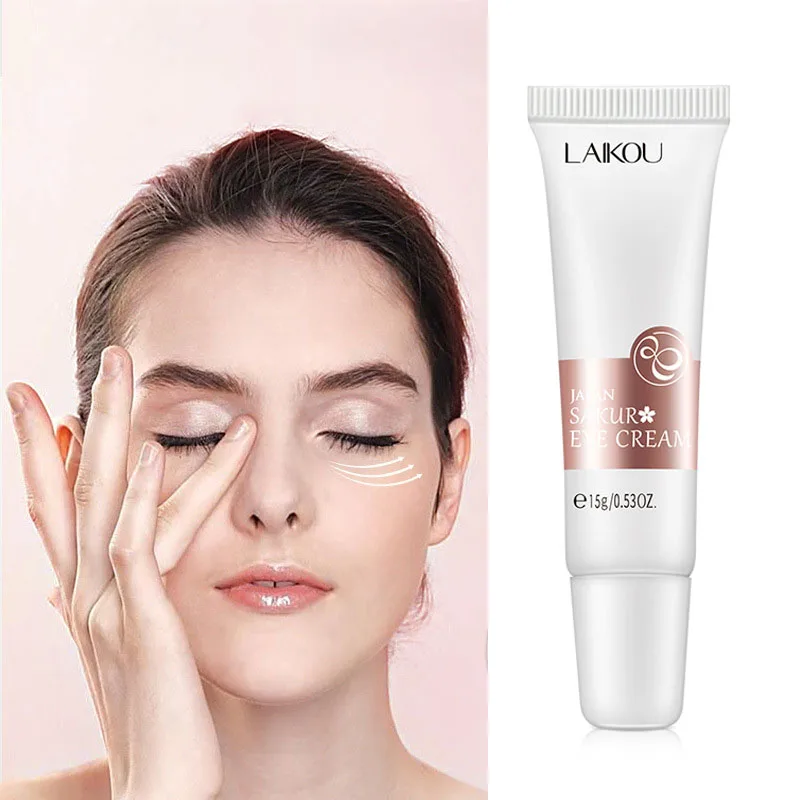 LAIKOU Eye Cream For Japan Sakura Anti-wrinkle Anti-aging Remover Dark Circles Eye Care Puffiness Eye Serum Skin Care Beauty 15g
LAIKOU Eye Cream For Japan Sakura Anti-wrinkle Anti-aging Remover Dark Circles Eye Care Puffiness Eye Serum Skin Care Beauty 15g