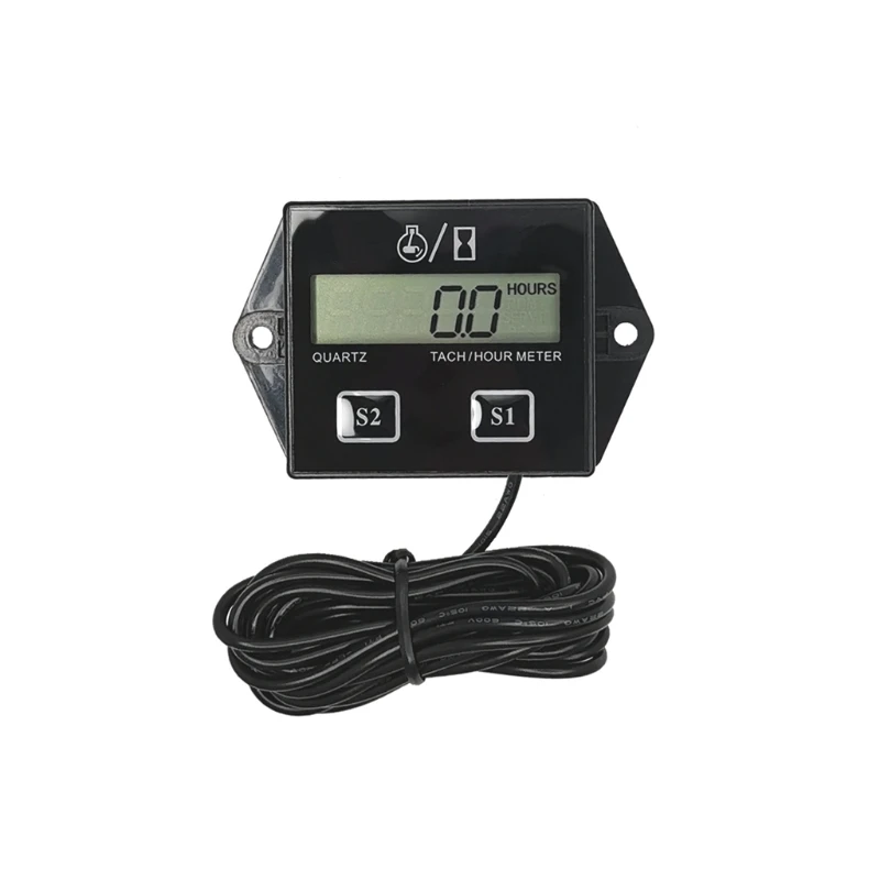 LCD Screen Waterproof Tachometer Engine Tach Hour Meter Gauge RPM Counter Inductive Display for All ATV Petrol Engine, Dirt Bike
LCD Screen Waterproof Tachometer Engine Tach Hour Meter Gauge RPM Counter Inductive Display for All ATV Petrol Engine, Dirt Bike