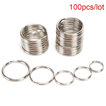 100 Pcs Polished Silver Color Keyring Keychain Split Key Rings Link Circle Women Men DIY Key Chains Accessories
100 Pcs Polished Silver Color Keyring Keychain Split Key Rings Link Circle Women Men DIY Key Chains Accessories