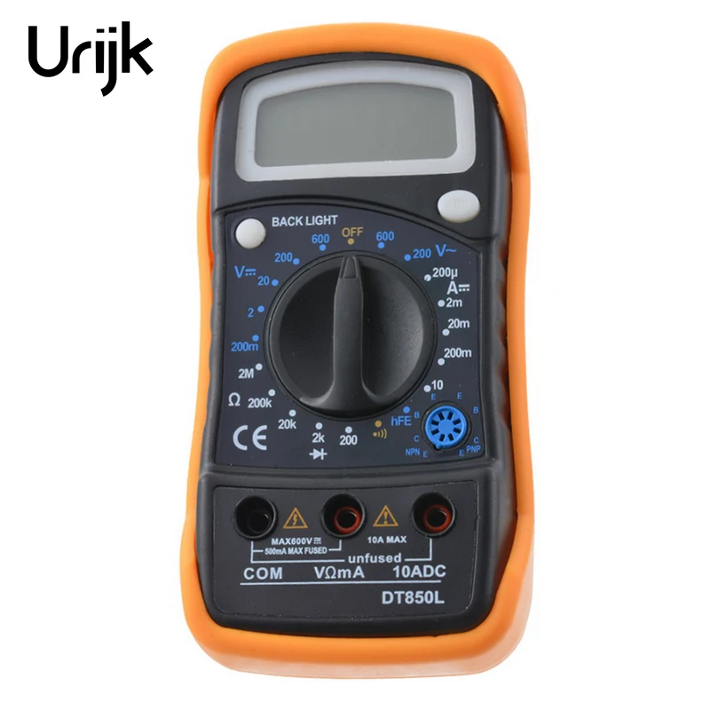 DT850L Portable Multimeters Handheld Tester Intelligent Digital Multimetro With Test Lead Lcd Display Large Lcd Display
DT850L Portable Multimeters Handheld Tester Intelligent Digital Multimetro With Test Lead Lcd Display Large Lcd Display