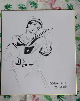hand drawn ARAKI HIROHIKO autographed Shikishi Card Art Board limited 272*242 mm 102019B 
hand drawn ARAKI HIROHIKO autographed Shikishi Card Art Board limited 272*242 mm 102019B
