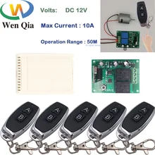 Wenqia Remote Control 433Mhz DC 12V 2CH rf Relay Receiver and Transmitter for Motor Switch and Change Motor Positive Negative
Wenqia Remote Control 433Mhz DC 12V 2CH rf Relay Receiver and Transmitter for Motor Switch and Change Motor Positive Negative