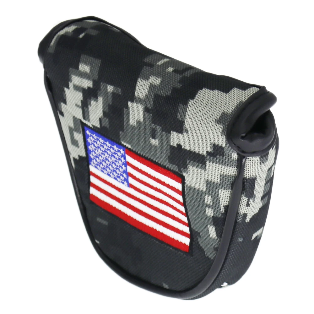 USA Golf Camouflage Mallet Head Cover with Magnetic Closure Synthetic Leather For Putter Club Headcover
USA Golf Camouflage Mallet Head Cover with Magnetic Closure Synthetic Leather For Putter Club Headcover