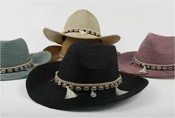Ladies Women Summer Beach Outdoor Hat Wide Brim Straw Hat Derby Beach Foldable Seashell Tassel Sun Cap 
Ladies Women Summer Beach Outdoor Hat Wide Brim Straw Hat Derby Beach Foldable Seashell Tassel Sun Cap