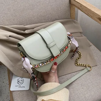 High Quality Chain Saddle Bags for Women 2020 New Fashion PU Leather Crossbody Bag Sac A Main Femme Shoulder Bag
High Quality Chain Saddle Bags for Women 2020 New Fashion PU Leather Crossbody Bag Sac A Main Femme Shoulder Bag