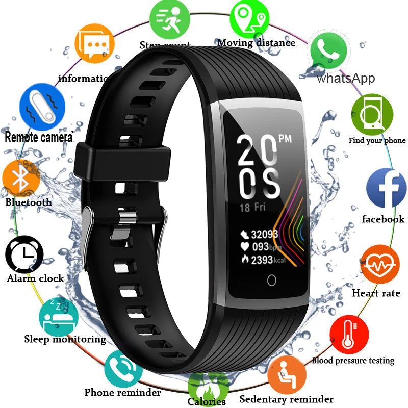 2020 1.14' Touch Screen Smart Fitness Bracelet Blood Pressure Measurement Fitness Tracker Smart Watch Smart Band Watch Women Men
2020 1.14' Touch Screen Smart Fitness Bracelet Blood Pressure Measurement Fitness Tracker Smart Watch Smart Band Watch Women Men