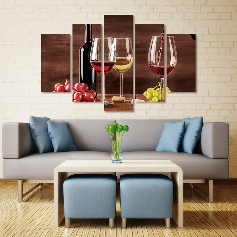 Canvas Painting Grape Wine Drink Glasses 5 Piece HD Posters and Prints for Living Room Home Decor
Canvas Painting Grape Wine Drink Glasses 5 Piece HD Posters and Prints for Living Room Home Decor